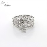 Fancy Ring total 2.58 cts set in 18k white gold