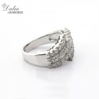 Fancy Ring total 1.27 cts set in 18k white gold