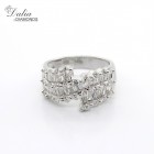 Fancy Ring total 1.72 cts set in 14k white gold