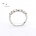0.67 Cts Round Cut Diamond Engagement Ring set in 14K White Gold