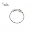 Infinity Style Diamond Ring 0.20cts set in 14K White Gold