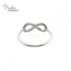 Infinity Style Diamond Ring 0.20cts set in 14K White Gold