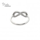 Infinity Style Diamond Ring 0.35cts set in 14K White Gold