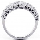 Cocktail Ring total of 2.75 cts set in 18kT white gold 