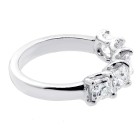 2.09 Princess Cut Diamond Wedding Band set in 14K white gold