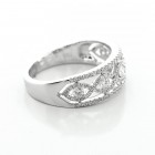 0.70 Cts  Round Cut Diamond Engagement Ring set in 18K White Gold