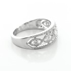 0.70 Cts  Round Cut Diamond Engagement Ring set in 18K White Gold