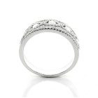 0.70 Cts  Round Cut Diamond Engagement Ring set in 18K White Gold