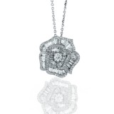 1.82Cts Diamond Flower Pendant