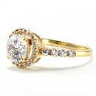  1.69 Cts. 14K Yellow Gold Round Shaped Diamond Engagement Ring