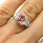 5.68ctw Asscher/Trillion Cut Diamond Ring PLATINUM