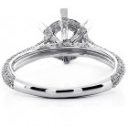 0.52 Cts Six Prong Diamond Engagement Ring Setting set in 18K Whoite Gold
