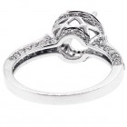 Halo Engagment Ring Setting with total of .79 cts,14KT