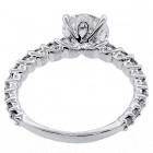 1.67 Cts Round Cut Diamond Engagement Ring set in 18K White Gold