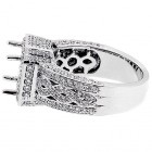 Cushion Halo Engagment Ring with approximatly 2.00 cts. set im 14kt white gold