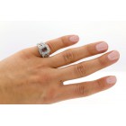 Radient cut  Halo Engagment Ring with approximatly 1.60 cts. set im 14kt white gold