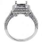 Halo Engagment Ring Setting with total of .80 cts,14KT
