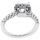 Halo Engagment Ring Setting with total of .90 cts,18KT
