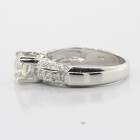 1.02 cts Round Cut Diamond Engagement Ring set in 14K White Gold