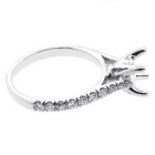 0.40 Cts Diamond Engagement ring Setting set in Platinum