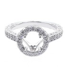 1.16 Cts Diamond Setting Engagement Ring set in 18K white gold