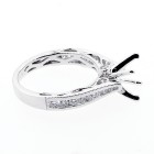 0.40 Cts  Diamond Engagement Ring Setting set in 18K white gold