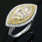 Fancy Yellow Diamond Engagement Ring 