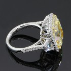 Yellow Cushion Cut Diamond Engagement Ring