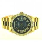 Rolex Day-Date President 18K Yellow Gold Diamond Bezel 36mm Automatic Watch