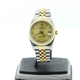 ROLEX Lady-Datejust Two-Tone Champagne Dial 31mm Automatic Watch