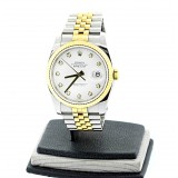 ROLEX Datejust  Two-Tone 18K Yellow Gold Fluted with Diamond 36mm Automatic watch