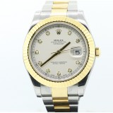 Rolex Datejust II Two-Tone 18K Yellow Gold Fluted 41mm Watch New with Box and Paper