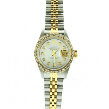 Rolex Lady-Datejust Two-Tone Diamond Bezel 26mm Automatic Watch