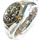 Rolex GMT Master II 18KY Gold Fluted bezel Balck Dial 40mm Automatic watch
