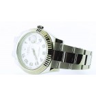 Rolex Datejust II Stainless Steel Fluted Bezel with Rhodium Dial 41mm Watch