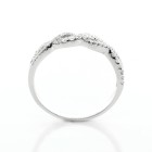 0.30 Cts Round Cut Diamond Engagement Ring set in 18K White Gold