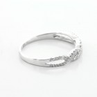 0.30 Cts Round Cut Diamond Engagement Ring set in 18K White Gold