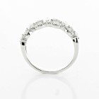 0.47 Cts Round Cut Wedding Band set in set 18K White Gold