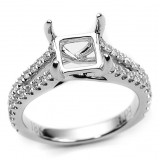 Split Shank Diamond Engagement Ring Setting
