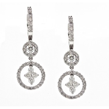 Double Drop Diamond Earrings
