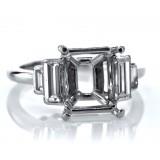 Platinum and Diamond Setting with Baguettes