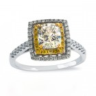 1.60 Ct Cushion Cut Diamond Engagement Ring
